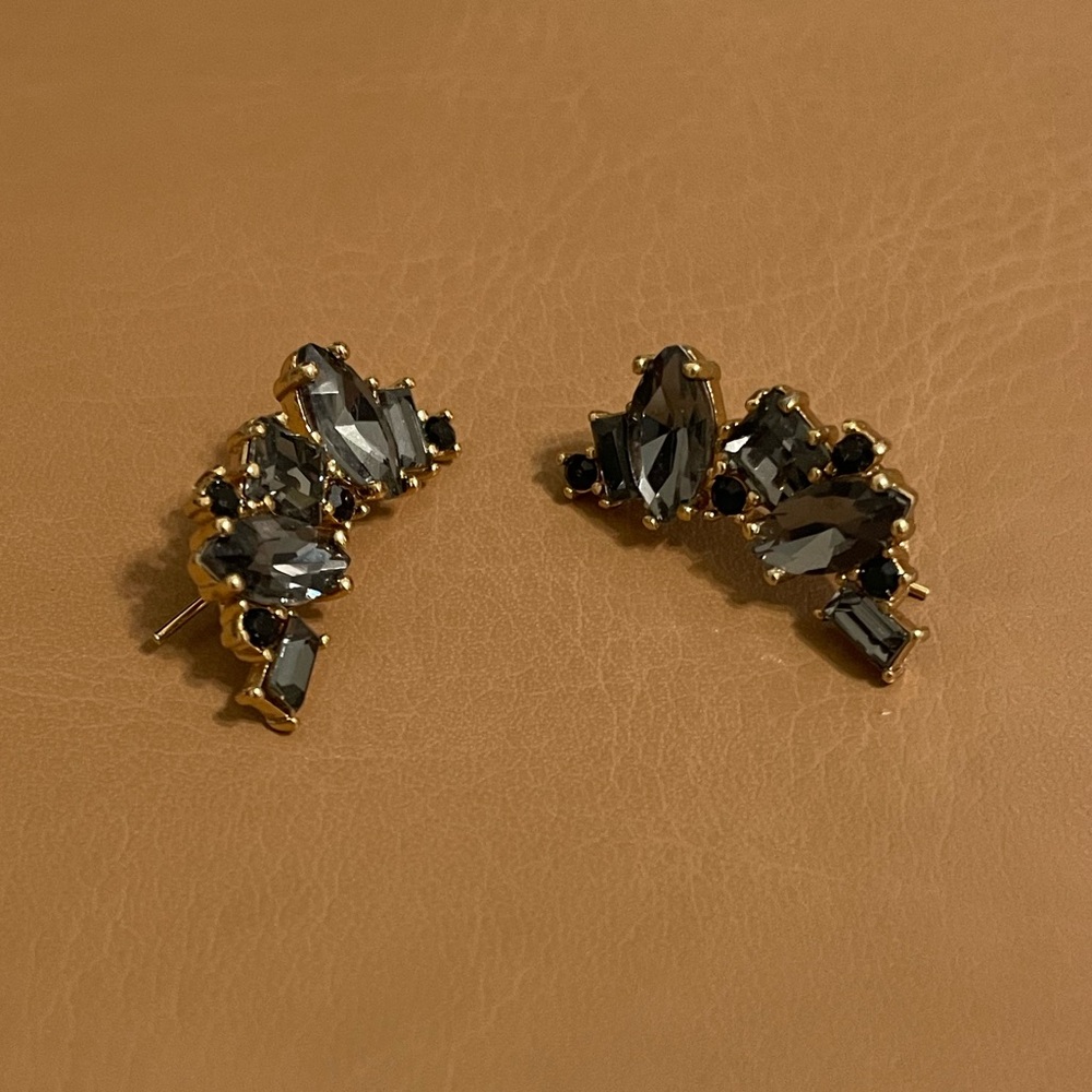 KATE SPADE Crystal Ear Crawler Earrings